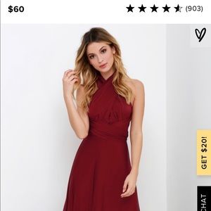COPY - Formal burgundy dress